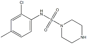 N-(2-chloro-4-methylphenyl)piperazine-1-sulfonamide Structure