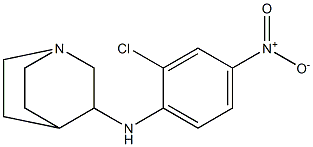 N-(2-chloro-4-nitrophenyl)-1-azabicyclo[2.2.2]octan-3-amine,,结构式