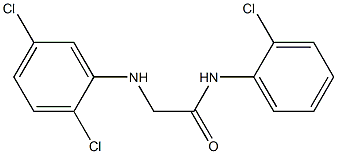 N-(2-chlorophenyl)-2-[(2,5-dichlorophenyl)amino]acetamide Struktur
