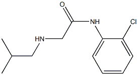 N-(2-chlorophenyl)-2-[(2-methylpropyl)amino]acetamide Structure