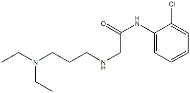 N-(2-chlorophenyl)-2-{[3-(diethylamino)propyl]amino}acetamide,,结构式