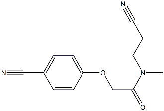 N-(2-cyanoethyl)-2-(4-cyanophenoxy)-N-methylacetamide