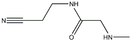 N-(2-cyanoethyl)-2-(methylamino)acetamide 化学構造式