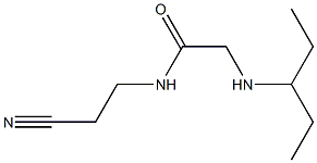 N-(2-cyanoethyl)-2-(pentan-3-ylamino)acetamide Structure