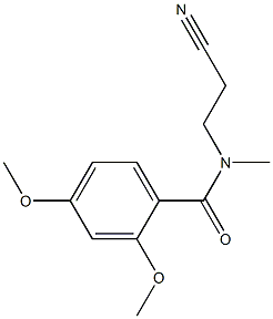 N-(2-cyanoethyl)-2,4-dimethoxy-N-methylbenzamide,,结构式