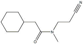 N-(2-cyanoethyl)-2-cyclohexyl-N-methylacetamide Structure