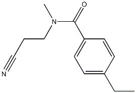 N-(2-cyanoethyl)-4-ethyl-N-methylbenzamide Struktur