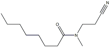 N-(2-cyanoethyl)-N-methyloctanamide 结构式