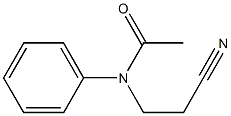 N-(2-cyanoethyl)-N-phenylacetamide Structure