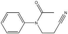 N-(2-cyanoethyl)-N-phenylacetamide 结构式