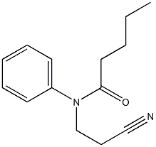 N-(2-cyanoethyl)-N-phenylpentanamide Structure