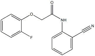 N-(2-cyanophenyl)-2-(2-fluorophenoxy)acetamide 化学構造式