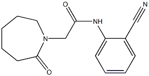 N-(2-cyanophenyl)-2-(2-oxoazepan-1-yl)acetamide Structure