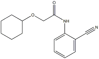 N-(2-cyanophenyl)-2-(cyclohexyloxy)acetamide Struktur