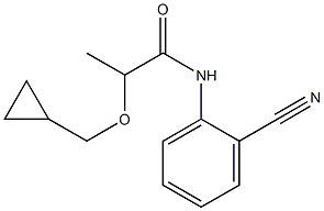 N-(2-cyanophenyl)-2-(cyclopropylmethoxy)propanamide Struktur