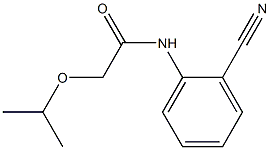 N-(2-cyanophenyl)-2-(propan-2-yloxy)acetamide Struktur