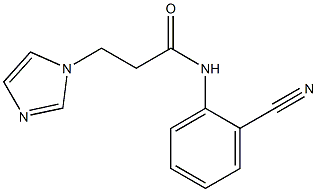 N-(2-cyanophenyl)-3-(1H-imidazol-1-yl)propanamide,,结构式