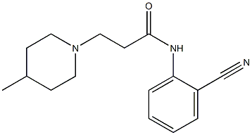 N-(2-cyanophenyl)-3-(4-methylpiperidin-1-yl)propanamide