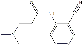 N-(2-cyanophenyl)-3-(dimethylamino)propanamide Struktur