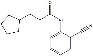 N-(2-cyanophenyl)-3-cyclopentylpropanamide