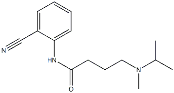 N-(2-cyanophenyl)-4-[methyl(propan-2-yl)amino]butanamide Structure