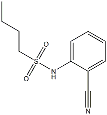 N-(2-cyanophenyl)butane-1-sulfonamide Structure