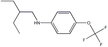 N-(2-ethylbutyl)-4-(trifluoromethoxy)aniline 化学構造式