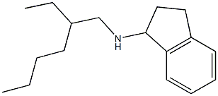 N-(2-ethylhexyl)-2,3-dihydro-1H-inden-1-amine Structure