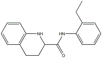 N-(2-ethylphenyl)-1,2,3,4-tetrahydroquinoline-2-carboxamide Struktur