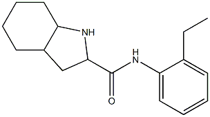 N-(2-ethylphenyl)octahydro-1H-indole-2-carboxamide 结构式