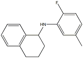 N-(2-fluoro-5-methylphenyl)-1,2,3,4-tetrahydronaphthalen-1-amine,,结构式