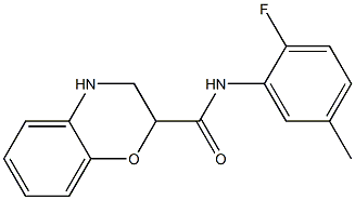 N-(2-fluoro-5-methylphenyl)-3,4-dihydro-2H-1,4-benzoxazine-2-carboxamide Structure