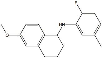 N-(2-fluoro-5-methylphenyl)-6-methoxy-1,2,3,4-tetrahydronaphthalen-1-amine Structure