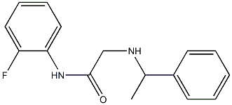N-(2-fluorophenyl)-2-[(1-phenylethyl)amino]acetamide Structure