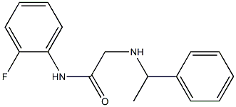 N-(2-fluorophenyl)-2-[(1-phenylethyl)amino]acetamide