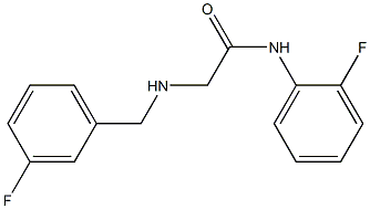 N-(2-fluorophenyl)-2-{[(3-fluorophenyl)methyl]amino}acetamide Struktur