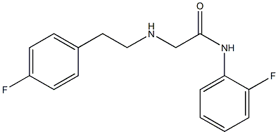 N-(2-fluorophenyl)-2-{[2-(4-fluorophenyl)ethyl]amino}acetamide 结构式