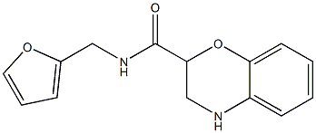 N-(2-furylmethyl)-3,4-dihydro-2H-1,4-benzoxazine-2-carboxamide 结构式