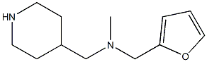 N-(2-furylmethyl)-N-methyl-N-(piperidin-4-ylmethyl)amine|