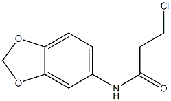 N-(2H-1,3-benzodioxol-5-yl)-3-chloropropanamide 化学構造式