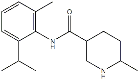 N-(2-isopropyl-6-methylphenyl)-6-methylpiperidine-3-carboxamide,,结构式