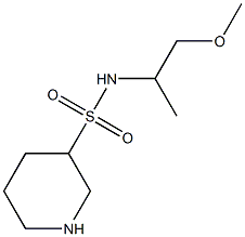 N-(2-methoxy-1-methylethyl)piperidine-3-sulfonamide,,结构式