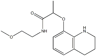  N-(2-methoxyethyl)-2-(1,2,3,4-tetrahydroquinolin-8-yloxy)propanamide