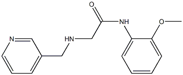 N-(2-methoxyphenyl)-2-[(pyridin-3-ylmethyl)amino]acetamide,,结构式