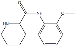 N-(2-methoxyphenyl)piperidine-2-carboxamide 化学構造式