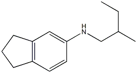 N-(2-methylbutyl)-2,3-dihydro-1H-inden-5-amine 化学構造式