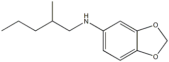 N-(2-methylpentyl)-2H-1,3-benzodioxol-5-amine,,结构式
