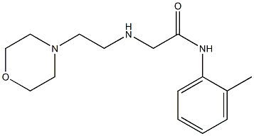 N-(2-methylphenyl)-2-{[2-(morpholin-4-yl)ethyl]amino}acetamide,,结构式