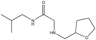 N-(2-methylpropyl)-2-[(oxolan-2-ylmethyl)amino]acetamide Structure