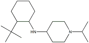 N-(2-tert-butylcyclohexyl)-1-(propan-2-yl)piperidin-4-amine,,结构式